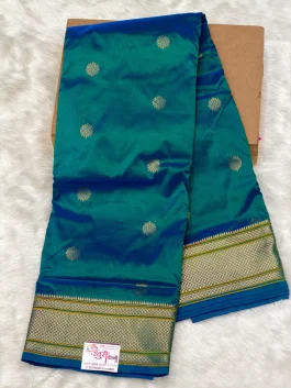 Semi Silk Kadiyal Paithani Morpankhi A01