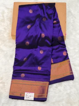 Semi Silk Kadiyal Paithani Jambhala A01