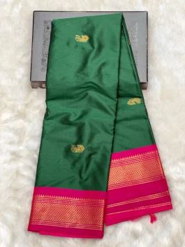 Sico Dark Green Paithani F01