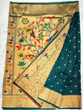 Janavi Kalanjali Paithani With Brocade Blouse M11