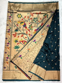 Janavi Kalanjali Paithani With Brocade Blouse M11