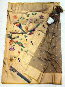Janavi Kalanjali Paithani With Brocade Blouse M11