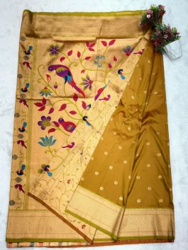 Janavi Kalanjali Paithani With Brocade Blouse M11