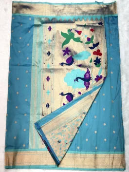 Janavi Kalanjali Paithani With Brocade Blouse M11