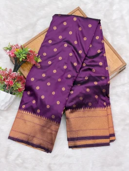 Manisha Kalanjali Purple Paithani W11