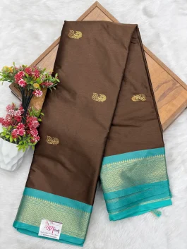 Sico Brown Paithani F01