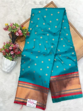 Hema Kalanjali Paithani Sea Green Z11