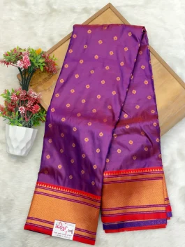 Hema Kalanjali Paithani Wine Z11