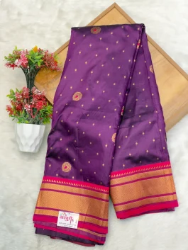 Hema Kalanjali Paithani Wine Z11