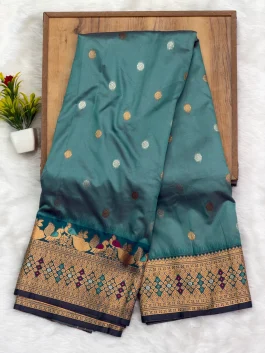 Rasika Gadwal Saree Sea Green G12
