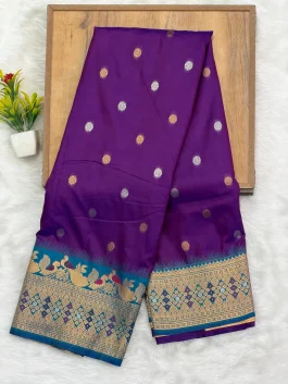 Rasika Gadwal Saree Purple G12
