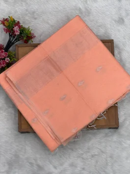 Maheshwari Cotton Peach Saree U11