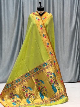 Soft Silk Shilpa Saree Parrot S12