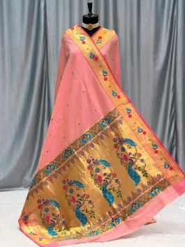 Soft Silk Shilpa Saree Baby Pink S12