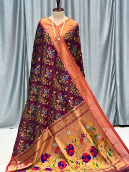 Soft Bandhani / Patola Saree Chocolaty  R12