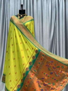 Sejal Diamond Work Paithani Popati T12