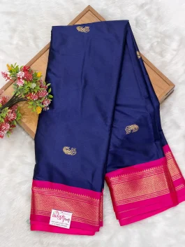 Sico Neavy Blue Paithani F01