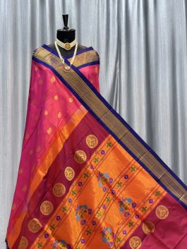 Pure Silk Handloom Maharani Paithani Aboli C12