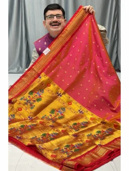 Pure Silk Aboli Maharani Kadiyal Paithani Y11