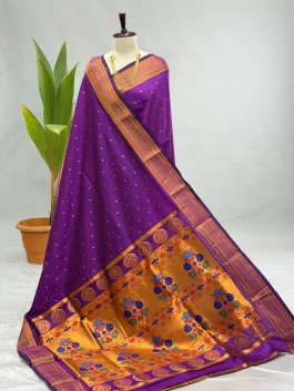 Soft Silk Kalanjali Paithani Magenta Y10