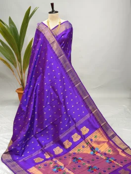 Pure Silk Handloom Kalanjali Paithani, Paithani H13